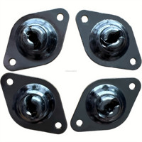 Nouveaux boutons Dzus en acier 5/16" .450" Reach noirs auto-éjectables pour fixation de carrosserie de voiture de course Sprint