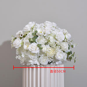 Boule de fleurs artificielles pour centres de table, décoration de mariage, centres de table artificiels pour fêtes de mariage - Product Image 6