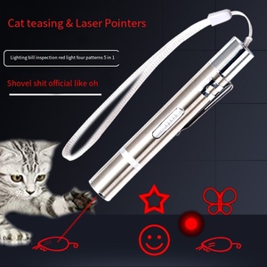 Oplaadbare, milieuvriendelijke laserpointer voor katten, interactief speeltje met meerdere patronen, <span class=keywords><strong>laser</strong></span>-teaser met LED-licht, laserpen voor huisdieren - Product Image 6