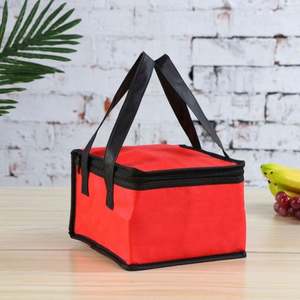 Bolsa Térmica Cuadrada Personalizada con Cierre, Impermeable, Aislada, de Poliéster, con Bolsillo Interior con Cierre para Entrega de Comida para Llevar - Product Image 3
