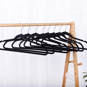 Hot Sale adult <span class=keywords><strong>super</strong></span> thin anti slip velvet flocking coat suit hangers - Product Image 5