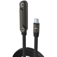 Câble de charge rapide 2-en-1 240W avec support de téléphone pliable – Chargez et regardez simultanément à plusieurs angles