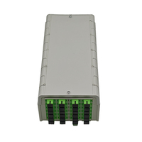 Boîtier terminal fibre optique 24 ports SC APC, montage mural en rack, matériau PP, ensemble complet avec coupleur et pigtail pour projet FTTH Télécom OEM