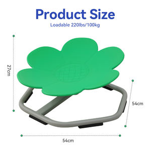 어린이와 유아를위한 공인 EN71 감각 회전 의자 금속 회전 흔들기 의자 감각 자폐증 회전 장난감 - Product Image 6