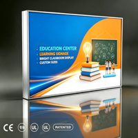 Boîte à lumière LED grand format en tissu tendu SEG, cadre en aluminium rétroéclairé, 5000 lumens, résistant aux intempéries, changement de tissu facile, publicité