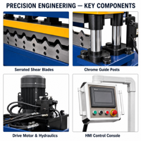 Offre Spéciale aux États-Unis : Machine de Formage à Rouleaux Double Couche pour Panneaux R et Panneaux Tuff AG, Machine Automatique de Fabrication de Tôles Métalliques pour Toitures