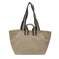 Sac fourre-tout décontracté 2025 de 1 à 1,9 L avec fermeture éclair, sac à bandoulière simple et élégant en toile de luxe, léger et pratique pour le shopping