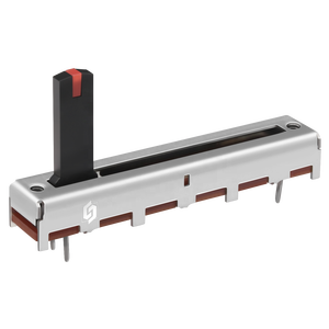 Soundwell SC30 LED Slider Potenciômetro Fader Audio Stereo Volume Slides com tampa de borracha para aplicações áudio estéreo - Product Image 1