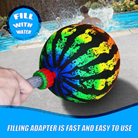 Ballon de plage pastèque personnalisé avec logo promotionnel, très vendu, 9 pouces (22 cm), PVC, écologique, gonflable