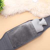 Nouvelle conception de bouteille d'eau chaude avec couverture de taille sac d'eau chaude avec ceinture de taille douce pour le cou, soulagement de la douleur aux épaules 4 en 1 2023