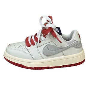 Nuove Sneakers Autunno 2025 per Bambini con Suola a Contrasto, Versatili, Stile Skate, Bianche - Product Image 1