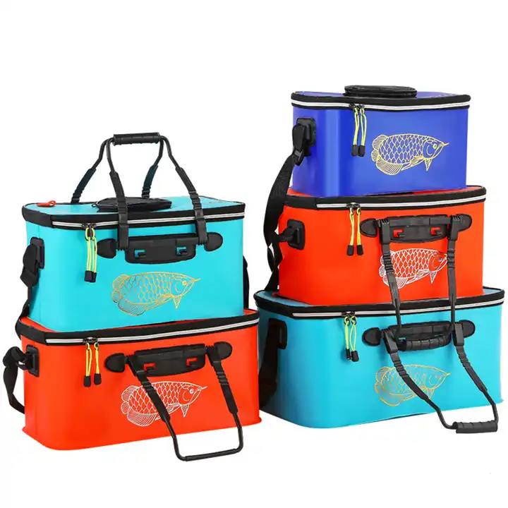 Fishing Bucket,Foldable Fish Bucket Multi-Functional EVA Fishing