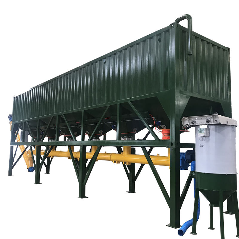 Cement Packing System 100Ton Horizontal Cement Silo Low Height Containerized Powder Storage ...