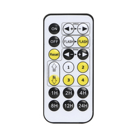 Control Remoto Inteligente con 10 Botones de Plástico, LED IR, Encendido/Apagado, Reinicio Automático, para Lámpara de Vela Negra, Automático, para el Hogar, con Batería CR2025