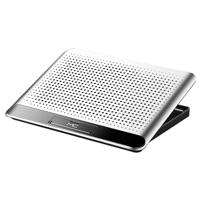 Aluminum Alloy Notebook Dissipate Heat Stand Thermal Cooling Fan Ergonomic Laptop Cooling Pad for hp dell lenovo macbook