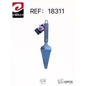Mnj Toothed Cake Spatula 18311 Stainless Steel For Baking 12Pcs Pack - Product Image 3