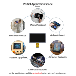 하이 퀄리티 <span class=keywords><strong>7</strong></span> 인치 TN IPS TFT LCD 디스플레이 800*480 LVDS RGB 인터페이스 자판기 용 50 핀 <span class=keywords><strong>7</strong></span> 정사각형 LCD Tft - Product Image 3