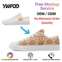 Chaussures en toile bohèmes personnalisables en gros pour usine, impression à la demande, logo OEM ODM, baskets décontractées avec nom personnalisé FN027-26027050-6