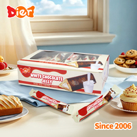 Caramelos OEM al por mayor etiqueta privada personalizada Halal crujiente recubrimiento galletas palo grano chocolate blanco sándwich galletas Bar