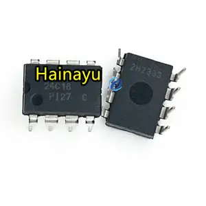 Hainayu chip IC componente electrónico AT24C16-10PI-2.7 Serigrafía 24C16 directamente insertado en la memoria DIP-8 IC.