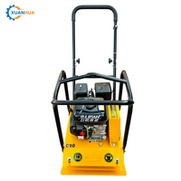 Compacteur de sol C90 Premium, moteur 4KW, 380V/220V/110V, garantie 1 an, fabriqué en Chine, plaque 550x440mm, impact 15kN