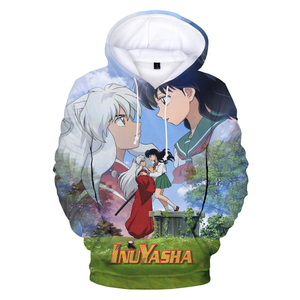 Sweats à capuche <span class=keywords><strong>Inuyasha</strong></span> 3D imprimés pour hommes, nouveauté 2023, anime japonais, style Harajuku, décontracté, tendance, oversize - Product Image 5