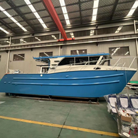Yacht de luxe en aluminium de 11 m (36 pieds) avec cockpit fermé, bateau de plaisance, bateau de pêche, catamaran en aluminium à vendre