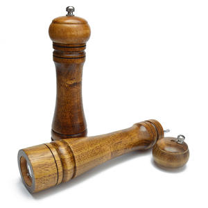 Nouveautés moulin à poivre de cuisine en bois moulin manuel sel de noyer moulin à épices pour <span class=keywords><strong>la</strong></span> <span class=keywords><strong>famille</strong></span> - Product Image 1