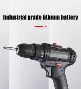 Taladro de Impacto Eléctrico <span class=keywords><strong>Inalámbrico</strong></span> de Alta Potencia de 12V-21V, 2 Velocidades, con Batería de Iones de Litio Recargable, de Uso Pesado - Product Image 5