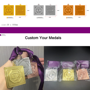 Medaglie di Scacchi Tradizionali Personalizzate Placcate <span class=keywords><strong>in</strong></span> Oro per 1°, 2° e 3° Posto - Product Image 3