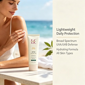Crème solaire corporelle Lance Private Label Bio SPF 30 PA+++ Protection large spectre UVA/UVB Résistante à l'eau Ultra hydratante aux herbes - Product Image 2