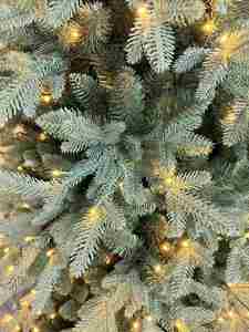 Sapin de Noël artificiel personnalisé de luxe en PE/PVC, écologique, de haute qualité, pour décoration intérieure/extérieure, avec LED - Product Image 3