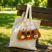 Porte-clés en peluche Capybara personnalisé en usine, porte-clés de sac en peluche personnalisé, porte-clés en peluche Capybara au design amusant et populaire pour enfants