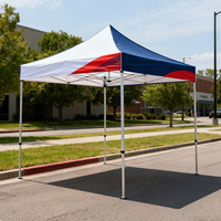 3x3m extérieur fer aluminium pliant Carpa Plegable 3x3 bleu chapiteau Gazebo auvent salon d'exposition tente pour événement