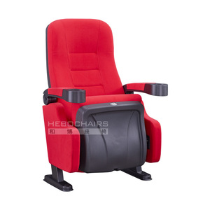 Silla de cine Manwa Expo HB813 roja con reposabrazos para asientos de teatro - Product Image 3