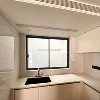 Ventana Corredera de Aluminio para Patio y Jardín, con Aislamiento Acústico y Mosquitera, para Casa de Campo