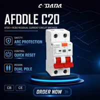CDADA Nouveau Design 32A/40A/63A AFDDLE 2P 63A Dispositifs de Détection de Défaut d'Arc
