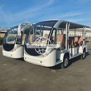 Mini autobús turístico eléctrico de lujo de 11-14 plazas con techo extraíble para Turismo de Ciudad/playa precio competitivo - Product Image 1