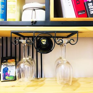 Chaude de Support de <span class=keywords><strong>Verre</strong></span> À Vin <span class=keywords><strong>Sous</strong></span> Le Meuble Suspendu <span class=keywords><strong>Maison</strong></span> Organisateur de Rangement De Cuisine À Manger Accessoires De Vin Casier À Vin - Product Image 3