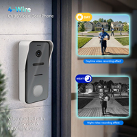 Système de vidéophone Wi-Fi 4 fils Morning Tech 7 pouces avec caméra analogique 1000TVL et station extérieure entièrement métallique