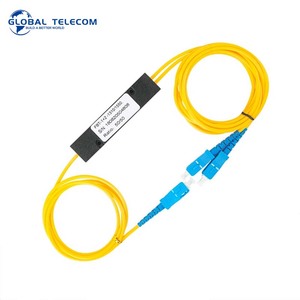 ตัวเชื่อมต่อไฟเบอร์แบบ WDM 1x2 พร้อมหัวต่อ SC UPC APC ความยาวคลื่น 1310nm 1550nm อัตราส่วน 2 ทาง 50:50 - Product Image 1