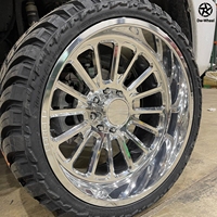 Jantes forgées sur mesure DW 20 22 24 26 pouces 8x170 en alliage d'aluminium forgé poli miroir pour Ford F250 Super Duty Pickup Truck
