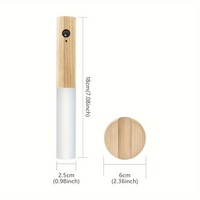 Lampe de nuit magnétique rechargeable à LED avec capteur de mouvement intelligent, en ABS+PC, pour mur, armoire de cuisine, escalier