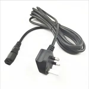 UK Plug IEC 60320 C13 Monitor Power Cord (PC Power Cord/ Computer Power Cord/ AC Power Cable)