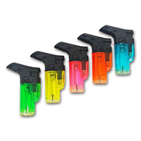 Mini classique Design rechargeable Jet torche briquet en plastique barbecue et allume-cigare Camping cuisine briquet