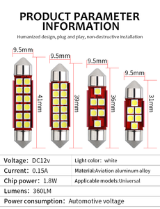 YoBis hotselling OEM <span class=keywords><strong>auto</strong></span> pièces feston 3030-6 led canbus sans erreur intérieur led lumière de voiture - Product Image 5