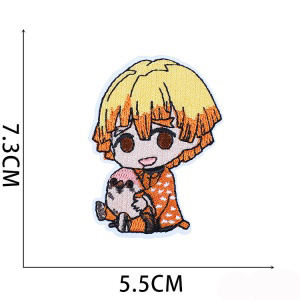 Patchs thermocollants brodés pour vêtements, style anime japonais, très populaire, motif démoniaque. - Product Image 2