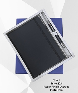 Coffret Cadeau Agenda A5 Rigide en PU avec Stylo Métallique, 100 Feuilles, Impression UV pour Réunions Professionnelles, Cadeaux d'Entreprise et Enregistrement de Notes - Product Image 1