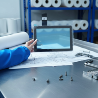 Écran tactile capacitif imperméable et résistant aux rayures de 10,1 pouces pour appareils extérieurs, système de machine avec EETI ILITEK