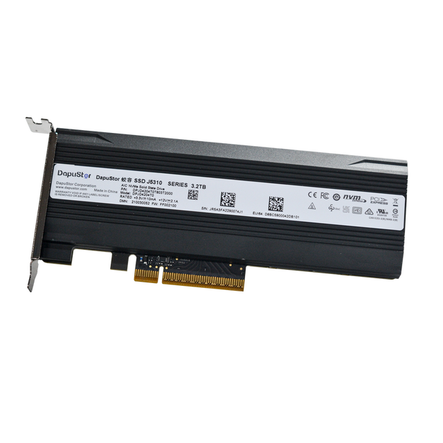 Enterprise Server SSD HHHL 3.2TB 6.4TB AIC PCIe 4.0 x8 NVMe 1.4a 3 DWPD YMTC 3D NAND 128 layer Enterprise TLC